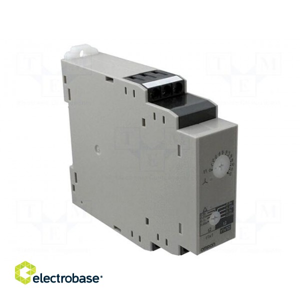 Timer | 1s÷120s | DPDT | 250VAC/5A | 24÷240VAC | 24÷240VDC | DIN | PIN: 8