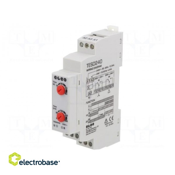 Timer | 1s÷60s | relay | 24VAC,230VAC | 24VDC | for DIN rail mounting