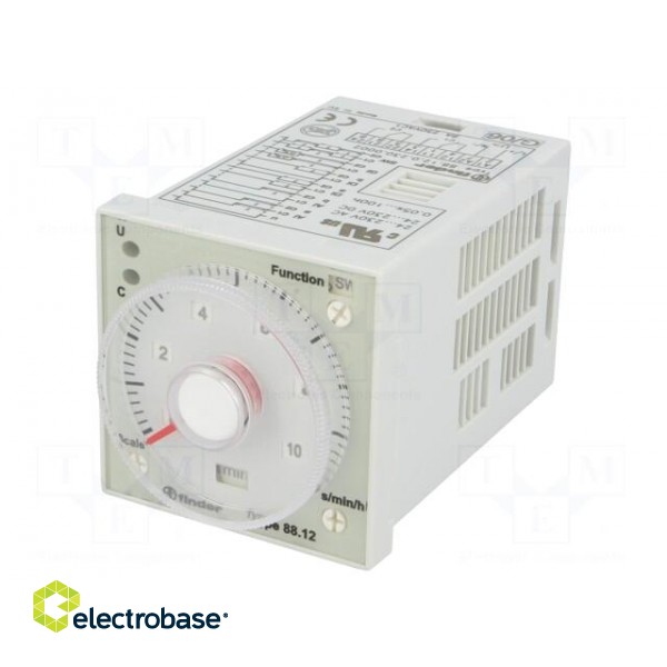 Timer | DPDT | 250VAC/5A | 24÷230VAC | 24÷230VDC | DIN | PIN: 8 image 1