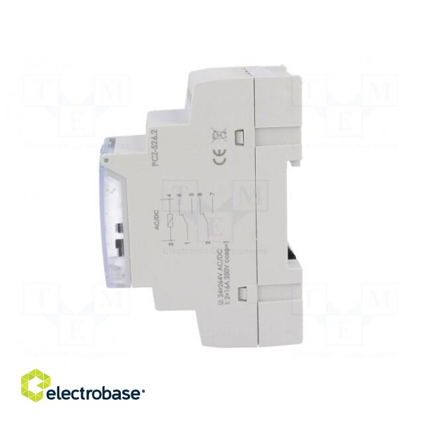 Programmable time switch | Range: 1 year | DPDT | 24÷264VAC | DIN image 3