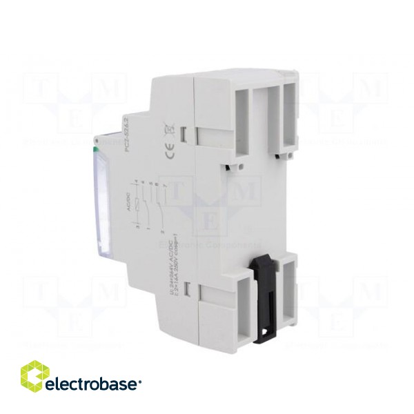 Programmable time switch | Range: 1 year | DPDT | 24÷264VAC | DIN image 4