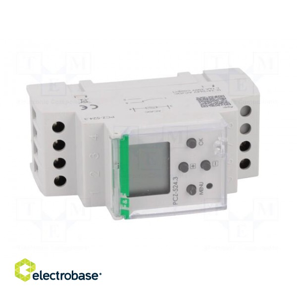 Programmable time switch | Range: 1 year | SPDT | 24÷264VAC | DIN image 9