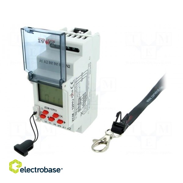 Programmable time switch | Range: 24h / 7days | DPDT | 24÷250VAC image 2