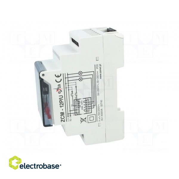 Programmable time switch | Range: 24h / 7days | DPDT | 24÷250VAC image 4