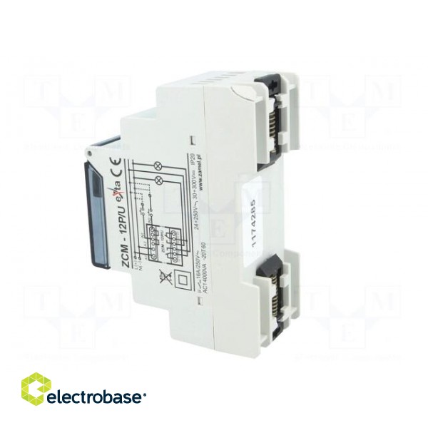 Programmable time switch | Range: 24h / 7days | DPDT | 24÷250VAC image 5