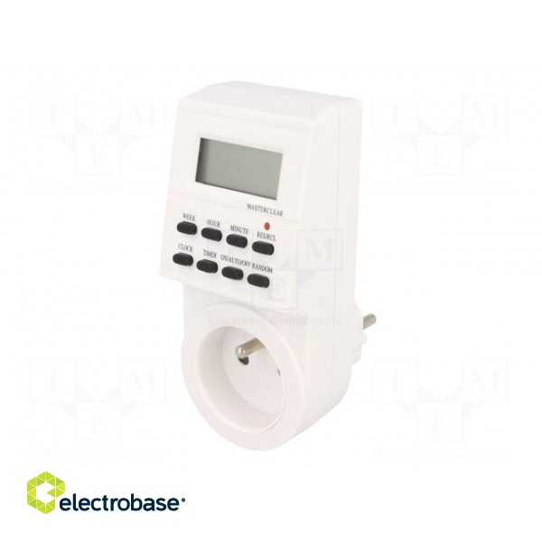 Programmable time switch | Range: 7days | 230VAC | OUT 1: 250VAC/16A image 2