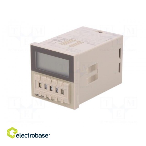 Timer | Range: 0,1s÷9990h | SPDT | 24÷240VAC | 12÷240VDC | socket фото 2