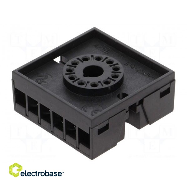 Relays accessories: socket | PIN: 11 | for DIN rail mounting image 1