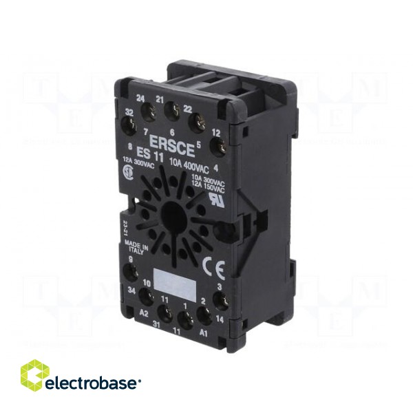 Relays accessories: socket | PIN: 11 | Leads: screw terminals фото 1