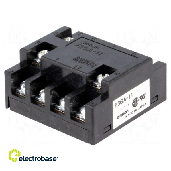 Relays accessories: socket | PIN: 11 | Mounting: on panel | 6A | 250VAC image 1