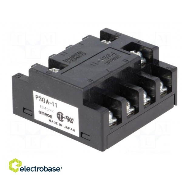 Relays accessories: socket | PIN: 11 | Mounting: on panel | 6A | 250VAC image 4