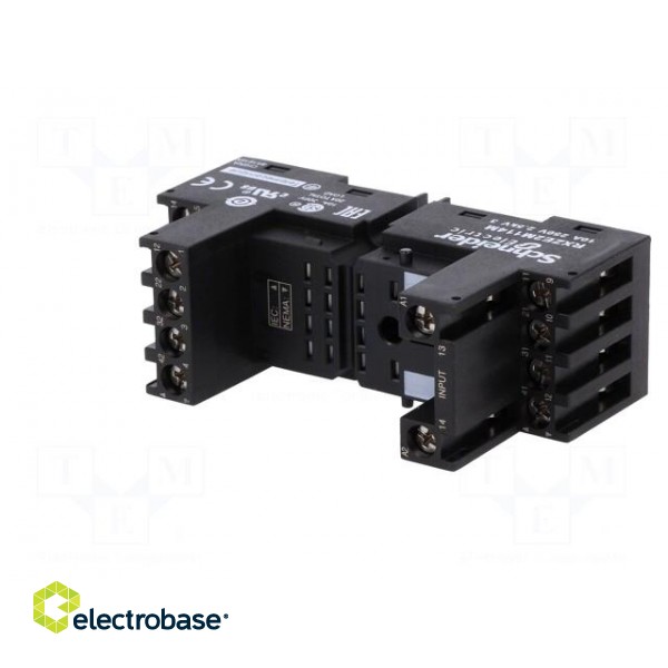 Relays accessories: socket | PIN: 14 | Mounting: DIN | 10A | 250VAC image 2