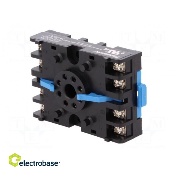 Relays accessories: socket | PIN: 8 | for DIN rail mounting image 2
