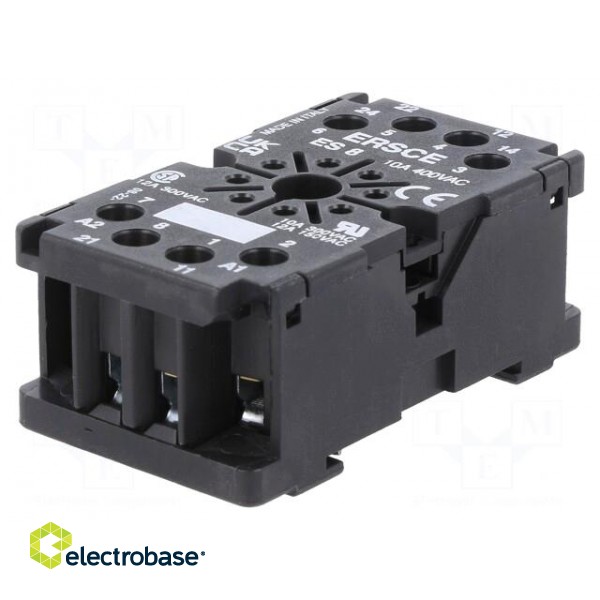 Relays accessories: socket | PIN: 8 | Leads: screw terminals фото 1