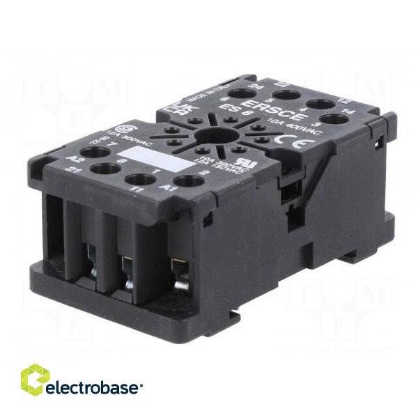 Relays accessories: socket | PIN: 8 | Leads: screw terminals фото 2