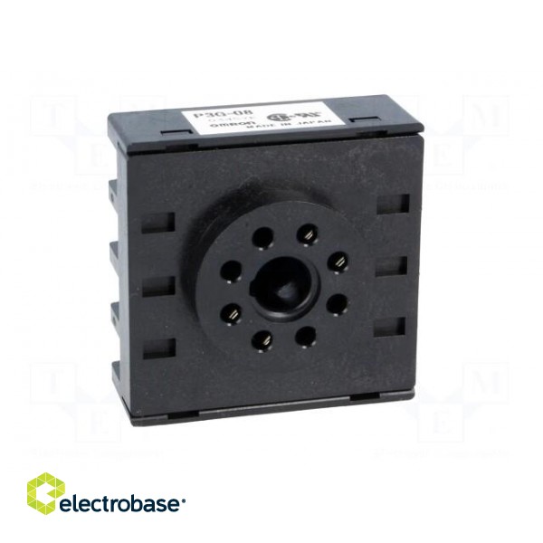 Relays accessories: socket | PIN: 8 | Mounting: on panel | 6A | 250VAC image 9