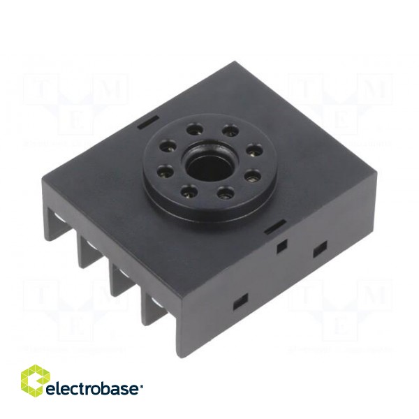 Relays accessories: socket | PIN: 8 | on panel | octal image 1