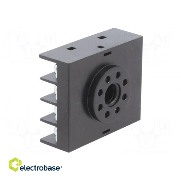 Relays accessories: socket | PIN: 8 | Mounting: on panel | octal image 2