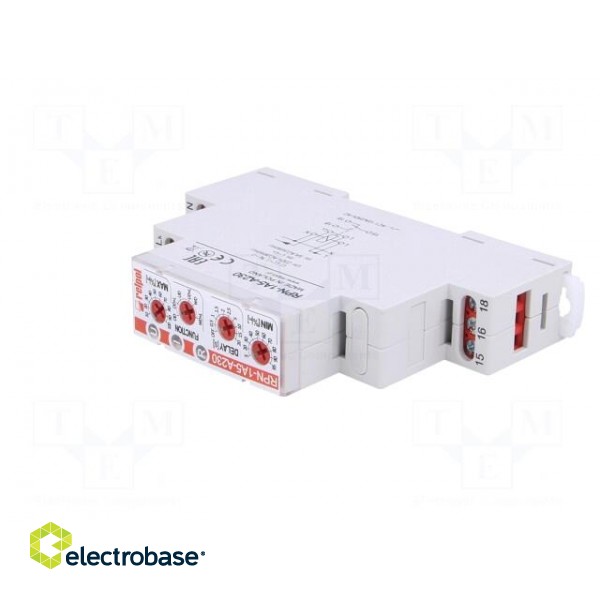 Module: current monitoring relay | AC current | 230VAC | DIN | SPDT фото 2