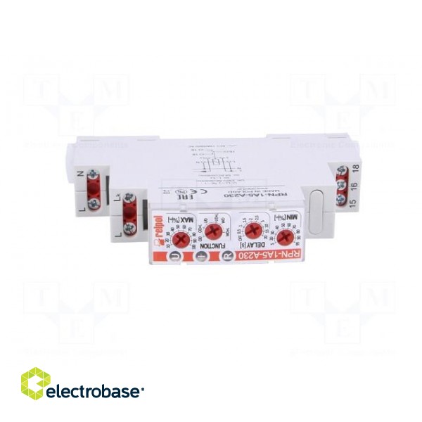 Module: current monitoring relay | AC current | 230VAC | DIN | SPDT фото 9