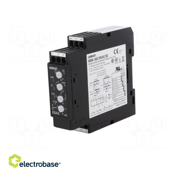 Module: current monitoring relay | AC current,DC current | 24VAC фото 2