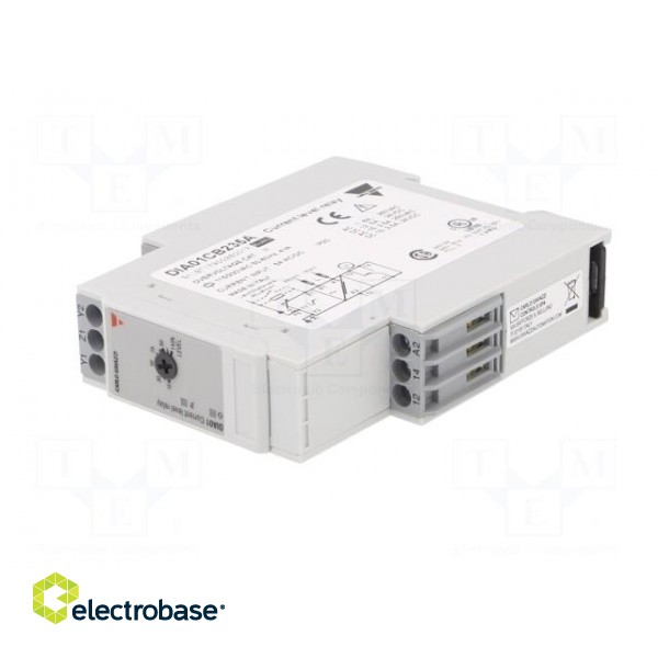 Module: current monitoring relay | AC/DC current | DIN | SPDT | IP20 фото 2