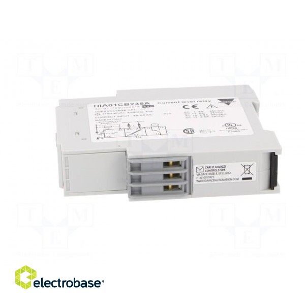 Module: current monitoring relay | AC/DC current | DIN | SPDT | IP20 фото 3