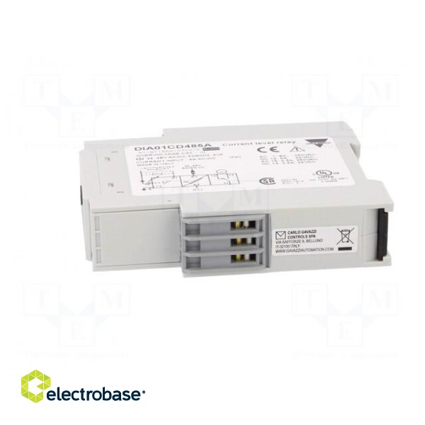 Module: current monitoring relay | AC/DC current | 24÷48VAC | DIN фото 3