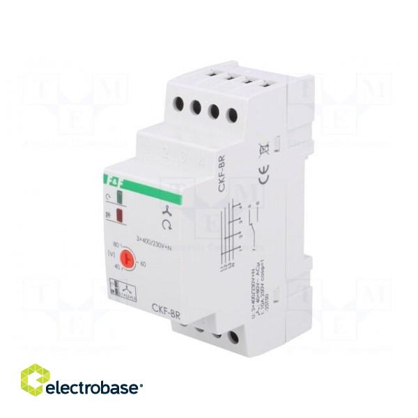Module: voltage monitoring relay | DIN | SPDT | OUT 1: 250VAC/10A paveikslėlis 1