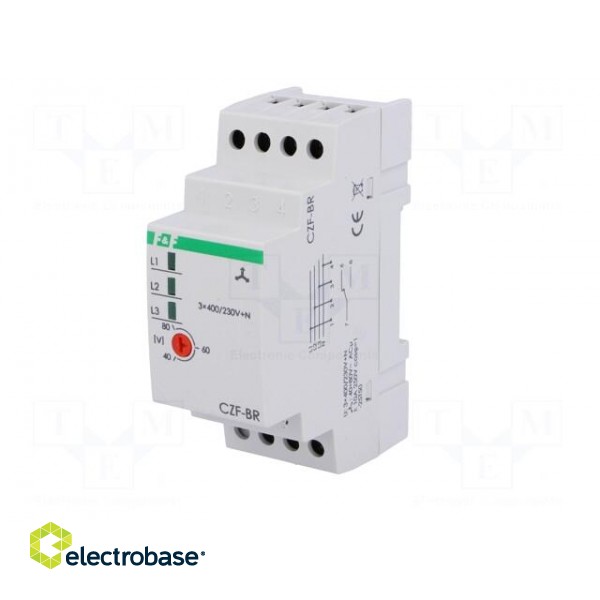 Module: voltage monitoring relay | DIN | SPDT | OUT 1: 250VAC/10A image 2