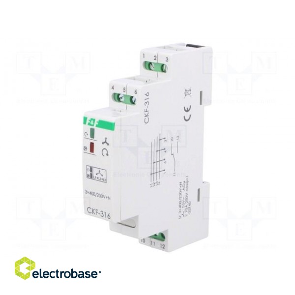 Module: voltage monitoring relay | DIN | SPDT | OUT 1: 250VAC/10A фото 1