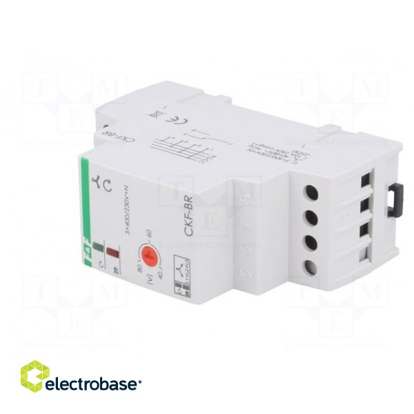 Module: voltage monitoring relay | DIN | SPDT | OUT 1: 250VAC/10A paveikslėlis 2