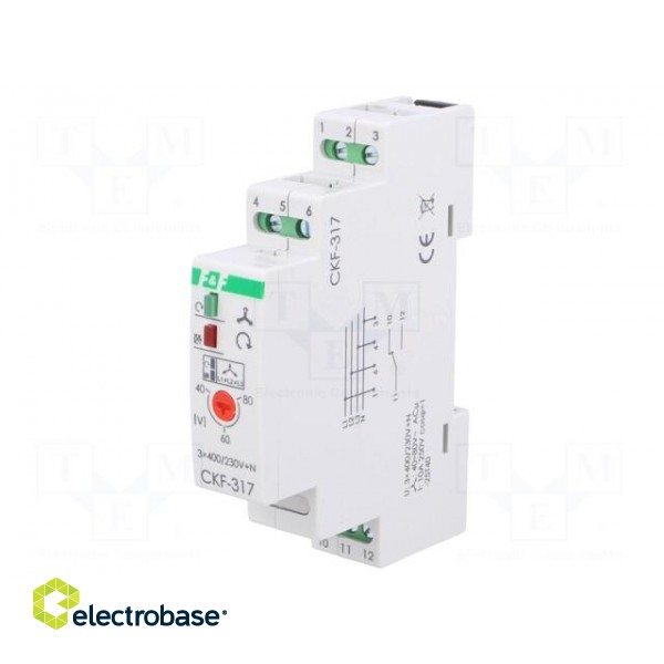 Module: voltage monitoring relay | DIN | SPDT | OUT 1: 250VAC/10A image 1