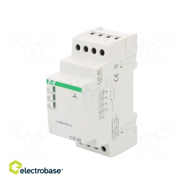 Module: voltage monitoring relay | for DIN rail mounting | SPDT фото 1