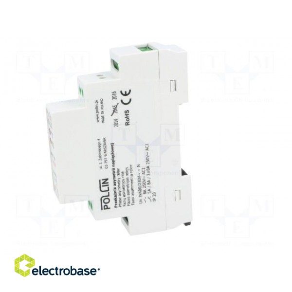 Module: voltage monitoring relay | DIN | SPDT | OUT 1: 250VAC/5A фото 3