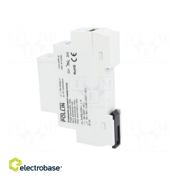 Module: voltage monitoring relay | DIN | SPDT | OUT 1: 250VAC/5A фото 4