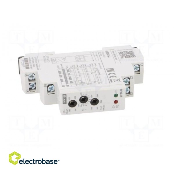 Voltage monitoring relay | for DIN rail mounting | HRN-54 | SPDT image 9