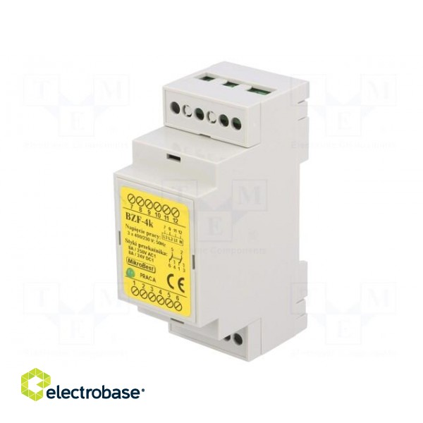 Module: voltage monitoring relay | DIN | SPDT | OUT 1: 250VAC/8A image 1
