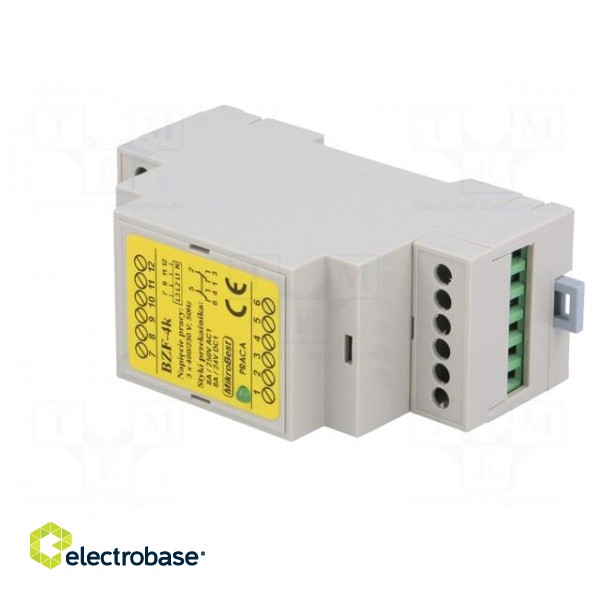 Module: voltage monitoring relay | DIN | SPDT | OUT 1: 250VAC/8A image 2
