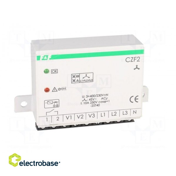 Module: voltage monitoring relay | screw | SPST-NO | 4s | IP20 фото 8