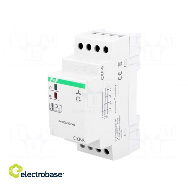 Module: voltage monitoring relay | DIN | SPST-NO | OUT 1: 250VAC/10A image 1