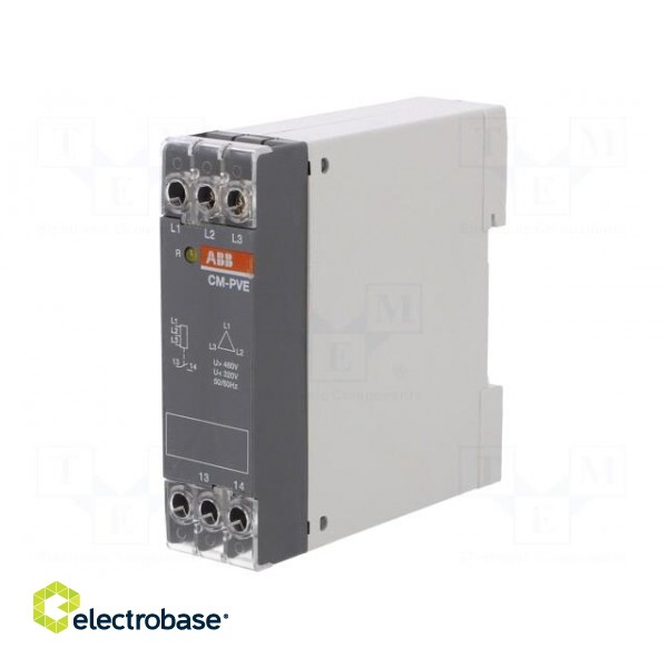 Module: voltage monitoring relay | DIN | SPST-NO | OUT 1: 250VAC/4A image 1