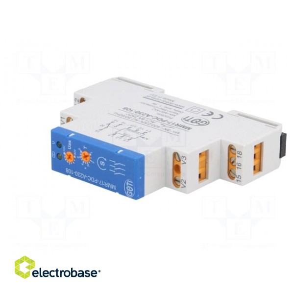 Module: voltage monitoring relay | DIN | SPST | IP20 | 3x400VAC image 2