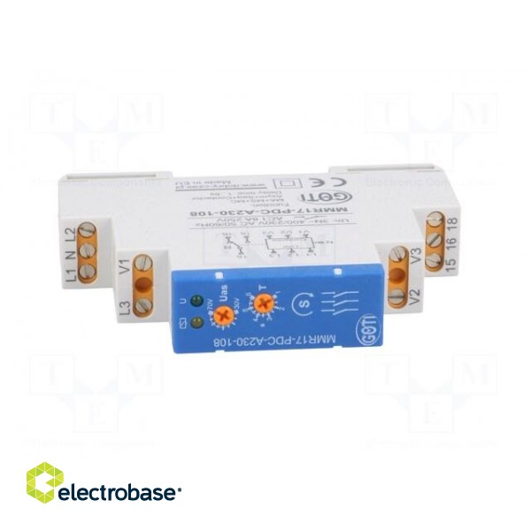 Module: voltage monitoring relay | DIN | SPST | IP20 | 3x400VAC image 9