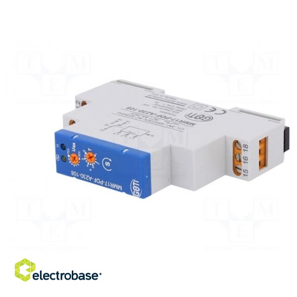 Module: voltage monitoring relay | DIN | SPST | IP20 | 3x230÷400VAC image 2