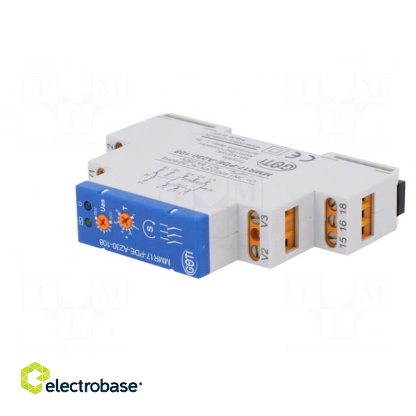 Module: voltage monitoring relay | for DIN rail mounting | SPST image 2