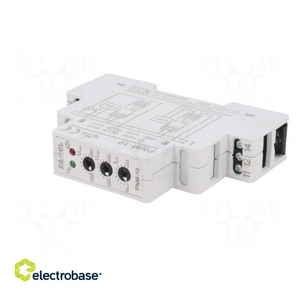Module: voltage monitoring relay | undervoltage,overvoltage | DIN paveikslėlis 2