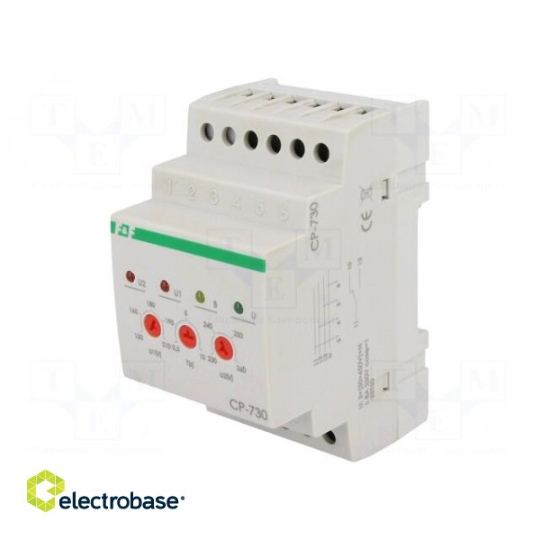 Module: voltage monitoring relay | undervoltage,overvoltage | DIN paveikslėlis 1