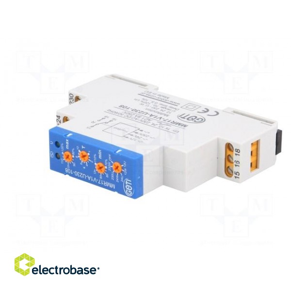Module: voltage monitoring relay | Usup: 230VAC | DIN | SPST | IP20 paveikslėlis 2