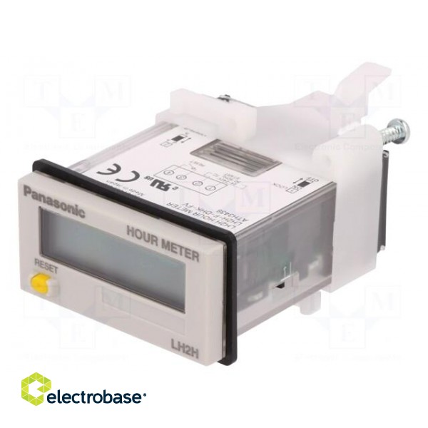 Counter: electronical | LCD | working time | Body dim: 24x48x59.4mm image 1